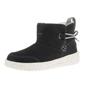 Hey Dude Youth Black Camden Bow Cozy Boot