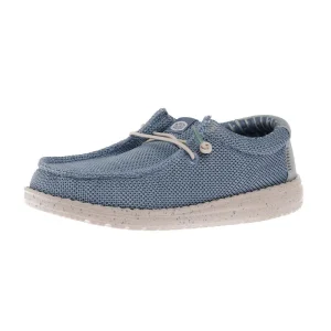 Hey Dude Youth Wally Cloud Blue Stretch Sox