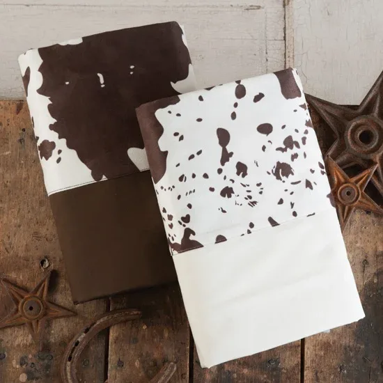 Hiend Accents Cowprint Border Sheet Set
