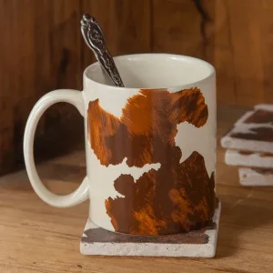 Hiend Accents Elsa Cowhide Mug