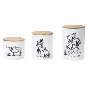 Hiend Accents Paseo Road Ranch Life Canister Set