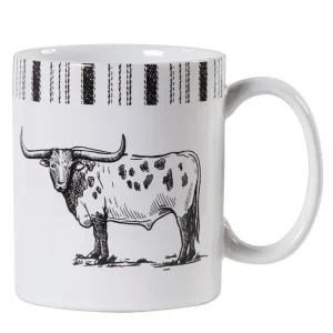Hiend Accents Paseo Road Ranch Life Longhorn Mug