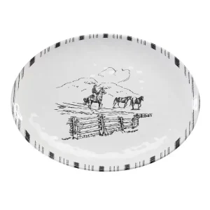 Hiend Accents Ranch Life Melamine Serving Platter