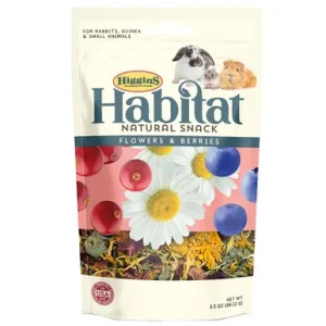 Higgins Habitat Natural Snack Flowers & Berries for Rabbits, Guinea & Small Animals