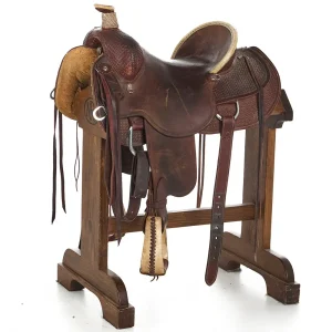 High Horse By Circle Y Used 15.5in Basket Stamp Ranch Roper with 7in Gullet