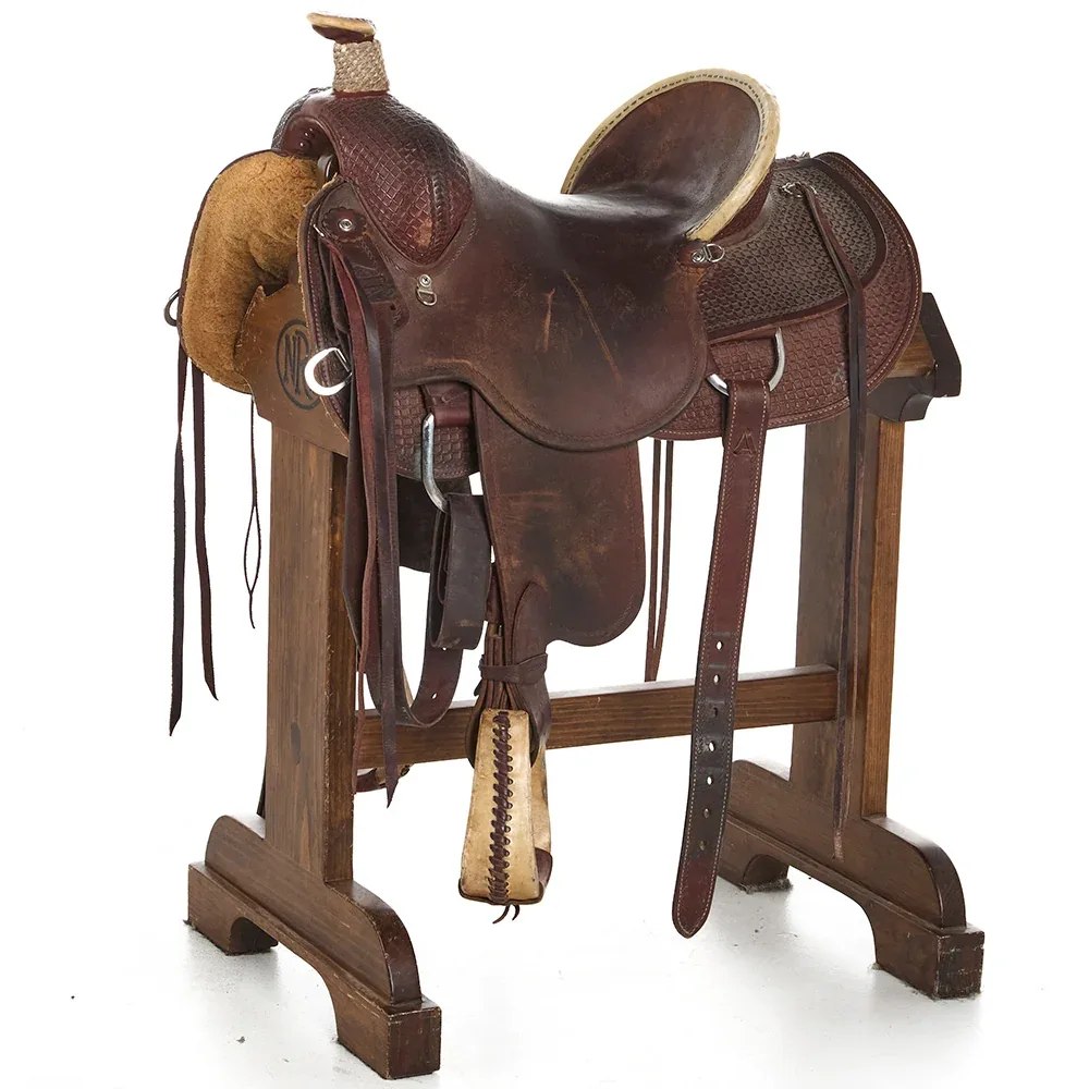 High Horse By Circle Y Used 15.5in Basket Stamp Ranch Roper with 7in Gullet