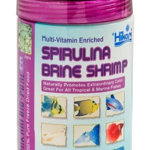 Hikari Bio-Pure Spirulina Brine Shrimp Freeze Dried Fish Food 0.42 oz