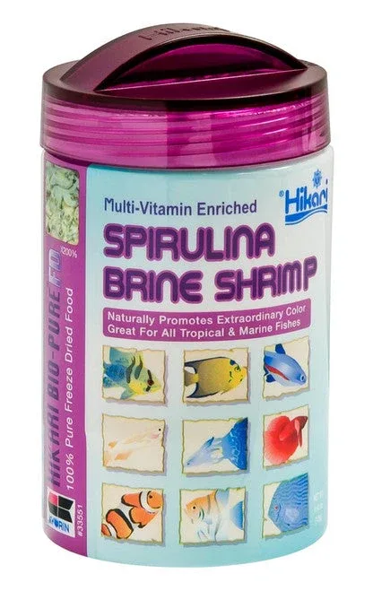 Hikari Bio-Pure Spirulina Brine Shrimp Freeze Dried Fish Food 0.42 oz - Image 2