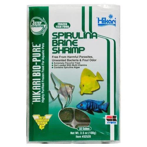 Hikari Bio-Pure Spirulina Brine Shrimp Frozen Fish Food 3.5 oz SD-5 - Image 2