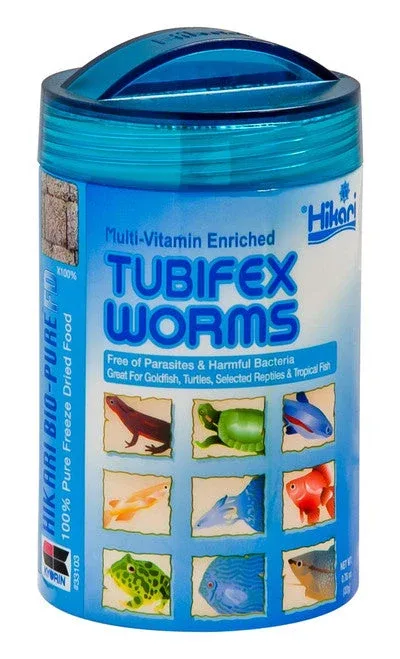 Hikari Bio-Pure Tubifex Worms Freeze Dried Fish Food 0.78 oz - Image 2
