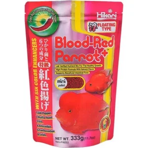 Hikari Blood-Red Parrot+ Mini Floating Fish Food 11.7 oz