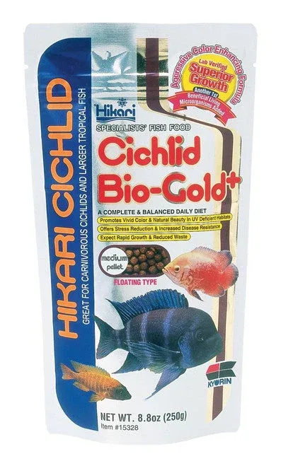 Hikari Cichlid BioGold+ Pellet Fish Food 8.8oz MD - Image 2
