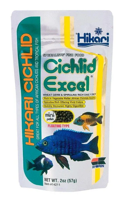 Hikari Cichlid Excel Pellets Fish Food 2oz Mini - Image 2