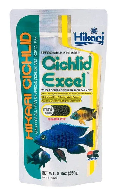 Hikari Cichlid Excel Pellets Fish Food 8.8oz Mini - Image 2