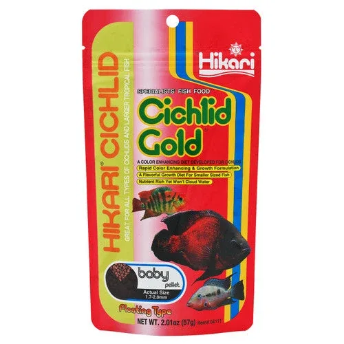Hikari Cichlid Gold Baby Pellets Fish Food 2 oz Baby - Image 2