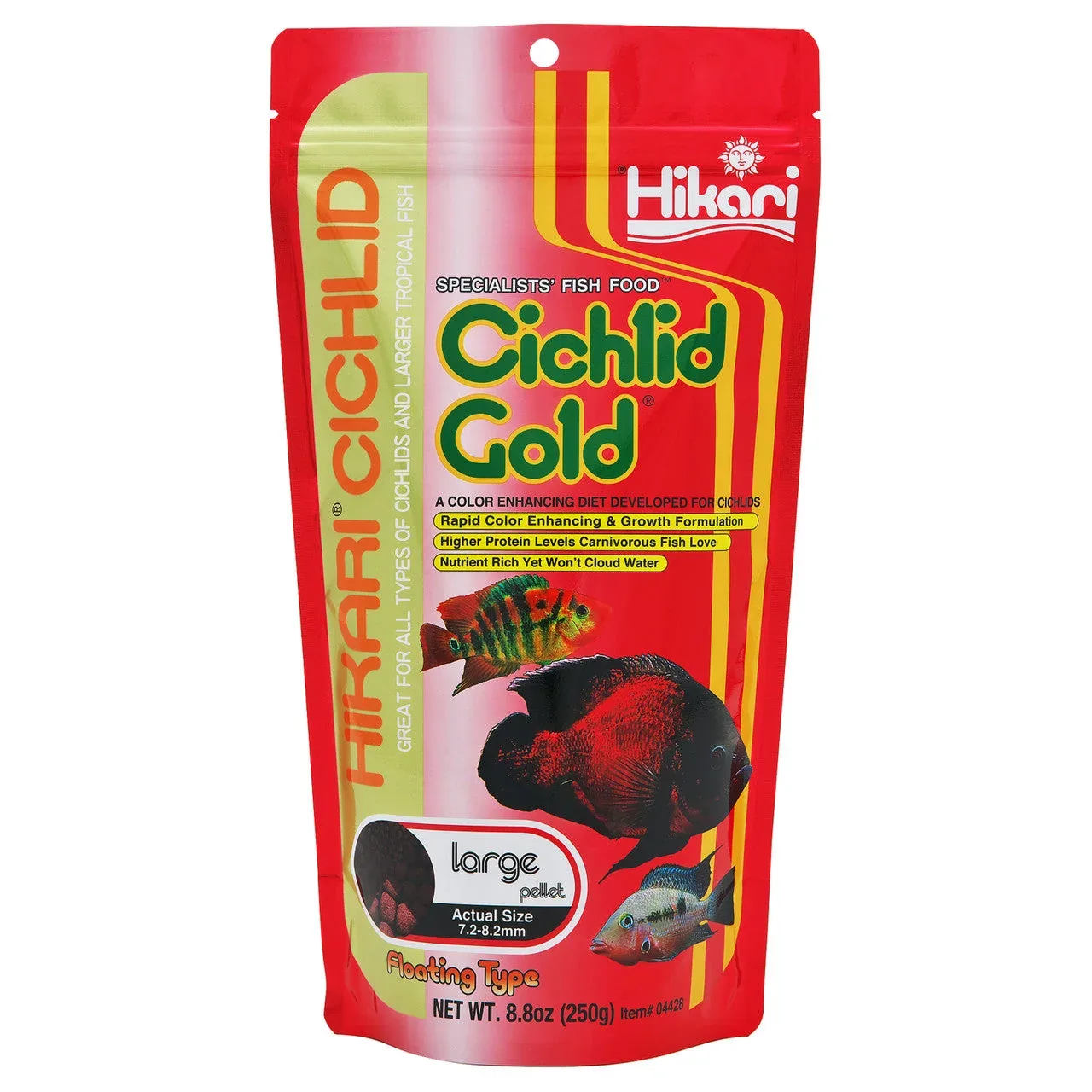 Hikari Cichlid Gold Pellets Fish Food 8.8oz LG