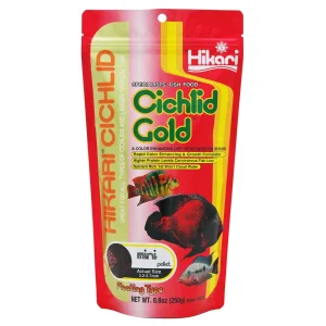 Hikari Cichlid Gold Pellets Fish Food 8.8oz Mini