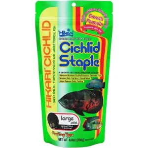 Hikari Cichlid Large Staple Pellets Fish Food 8.8 oz