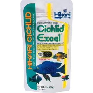 Hikari Cichlid Mini Excel Pellets Fish Food 2 oz