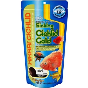 Hikari Cichlid Mini Gold Sinking Pellets Fish Food 12oz