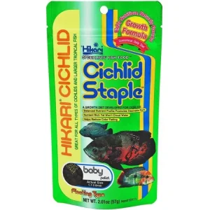 Hikari Cichlid Staple Baby Pellets Fish Food 2 oz