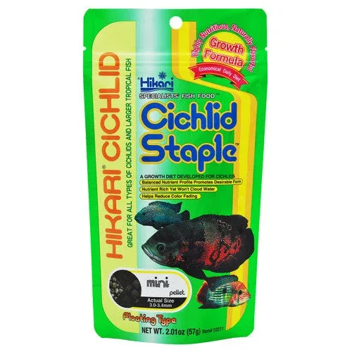Hikari Cichlid Staple Pellets Fish Food 2oz Mini - Image 2