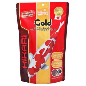 Hikari Gold Color Enhancing Pellet Fish Food for Koi and Pond Fishes 17.6oz Mini