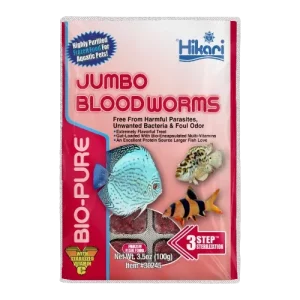 Hikari Jumbo Bloodworm Frozen Fish Food 3.5 oz SD-5