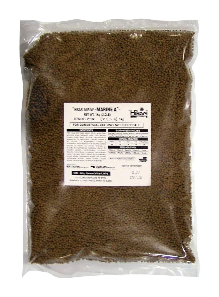 Hikari Marine A Pellets Slow Sinking Fish Food 2.2 lb (DD)