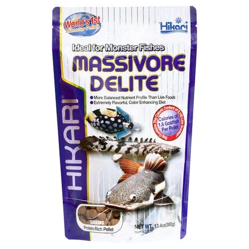 Hikari Massivore Delite Carnivore Pellets Fish Food 13.4oz LG - Image 2