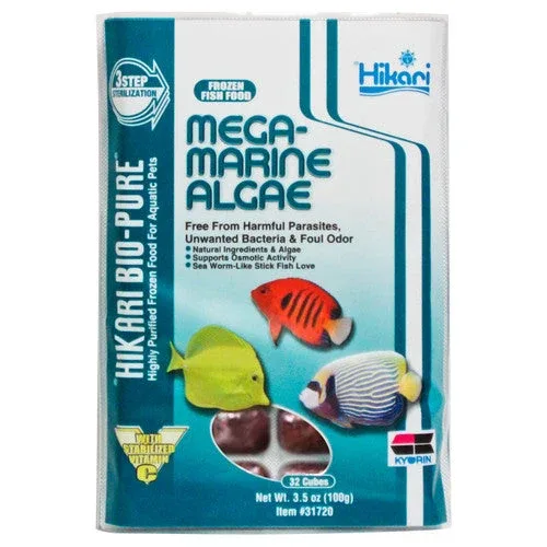 Hikari Mega-Marine Algae Frozen Fish Food 3.5 oz SD-5 - Image 2