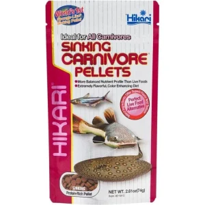 Hikari Sinking Carnivore Pellets Fish Food 2.61 oz
