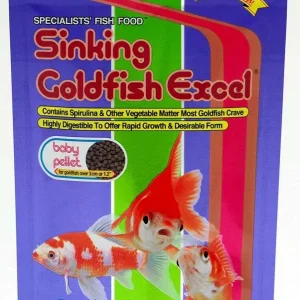Hikari Sinking Goldfish Excel Pellets Fish Food 3.8 oz Baby
