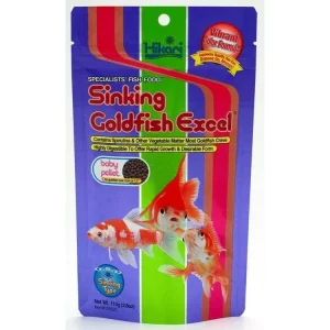 Hikari Sinking Goldfish Excel Pellets Fish Food 3.8 oz, Baby