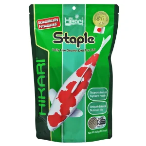 Hikari Staple Growth Formula Pellet Fish Food for Koi and Other Pond Fishes 17.6oz Mini