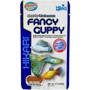 Hikari Tropical Fancy Guppy Granules Fish Food 0.77 oz