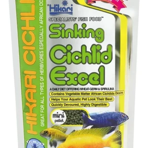 Hikari USA Cichlid Excel Sinking Pellets Fish Food 1ea/12 oz, Mini