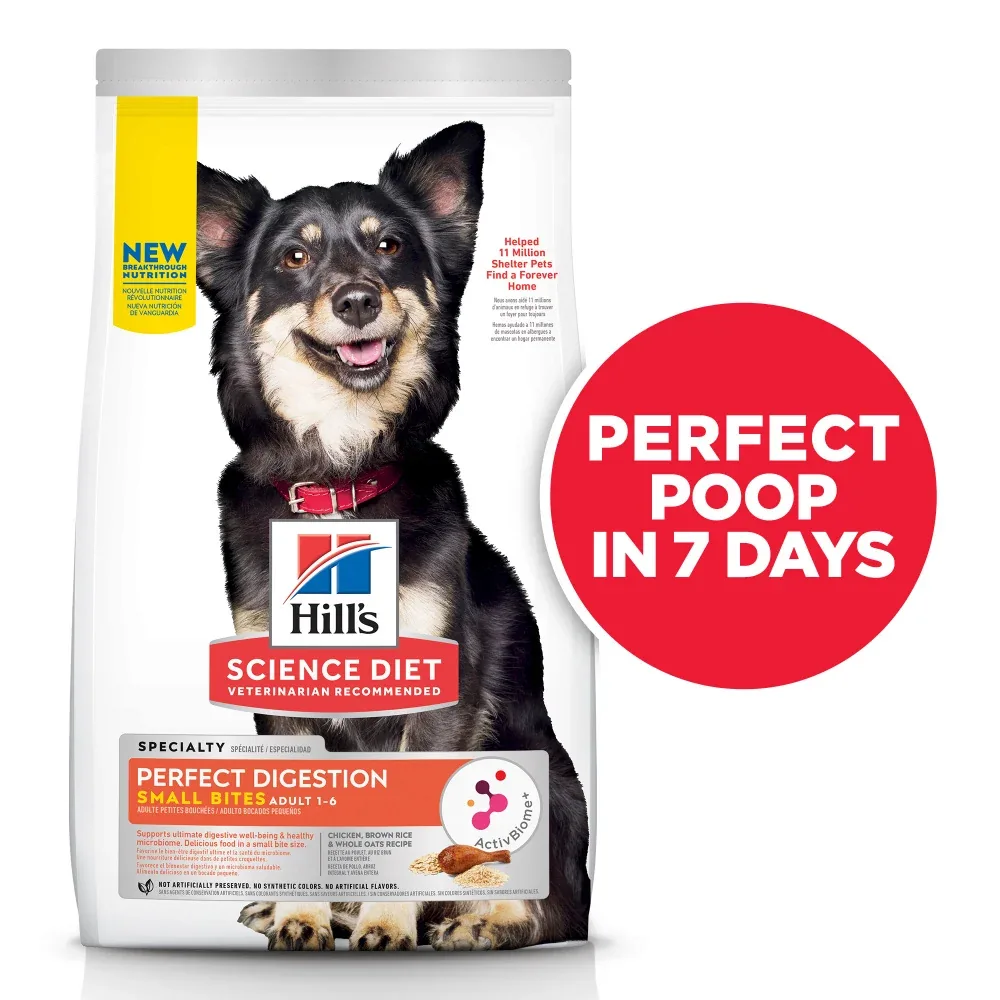 Hill's Science Diet Adult Perfect Digestion Small Bites Chicken Dry Dog Food - Image 2