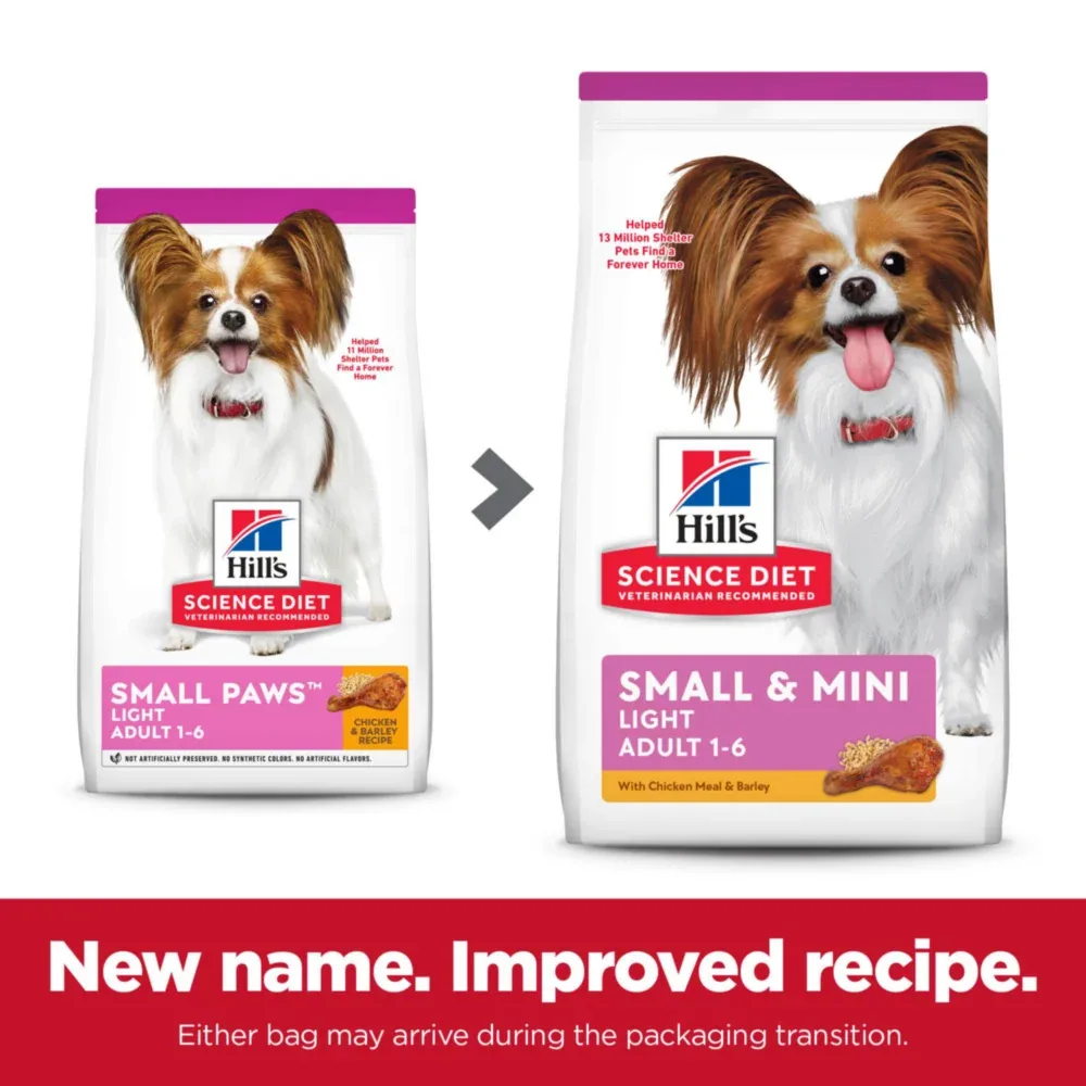 Hill's Science Diet Small Paws Adult Light Chicken Meal & Barley Recipe Dry Dog Food - Image 2