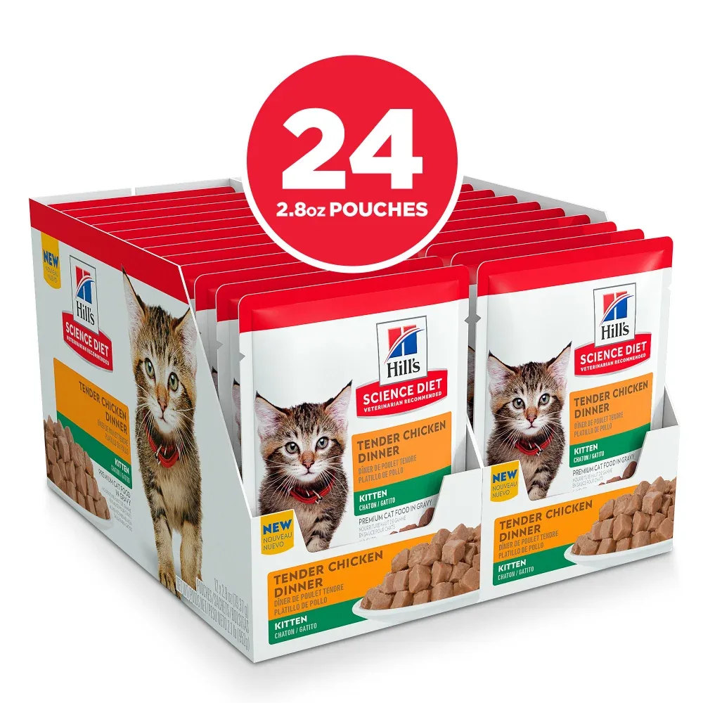 Hill's Science Diet Tender Chicken Dinner Kitten Wet Cat Food - Image 2