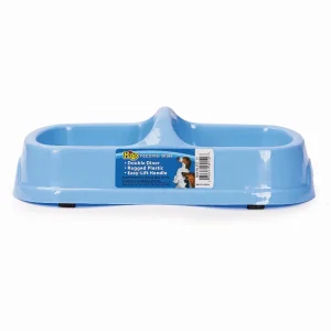 HiLo Small Double Diner Dog Bowl, Two-Bowl Feeding Station P544