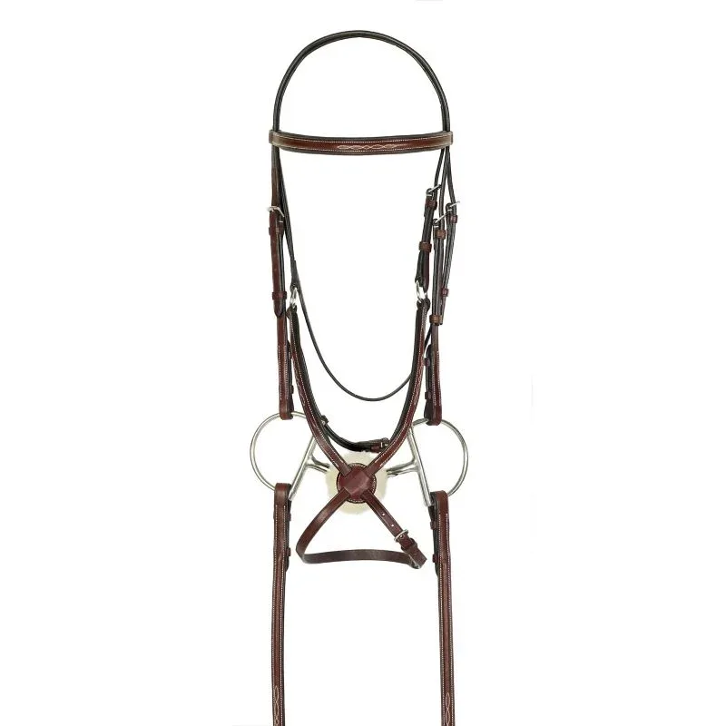 HK Americana Fancy Figure-8 Bridle w Reins