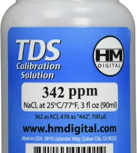 HM 342 ppm NaCl TDS Calibration Solution 3oz / 89ml
