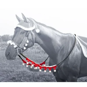 Holiday Santa 2 Piece Rein Covers