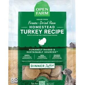 Homestead Turkey Freeze Dried Raw Patties for Dogs