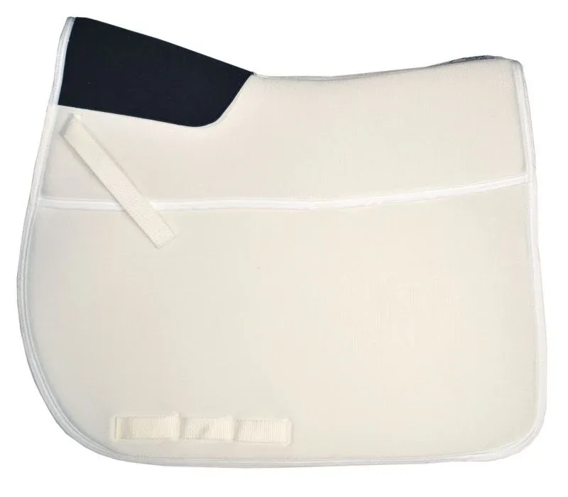 HoneyKool Half-Pad Combo Dressage Pad White