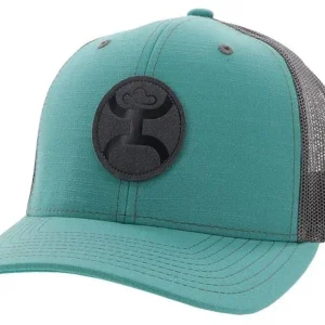 Hooey Blush Trucker Cap Grey Circle Patch