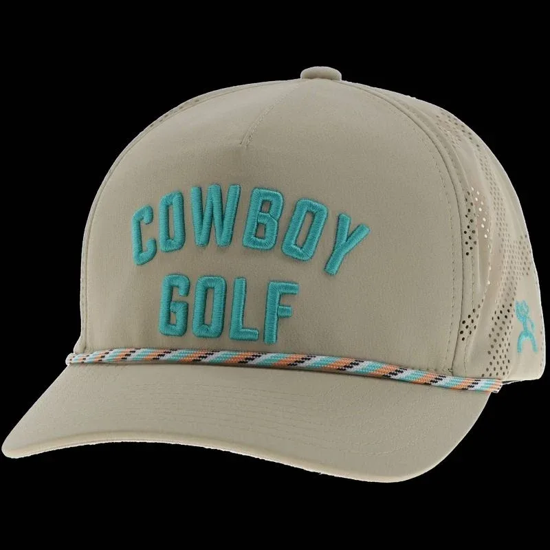 Hooey Cowboy Golf 5-Panel Hat Tan - Image 2