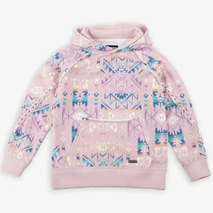 Hooey Girls' Pink Aztec Hoodie