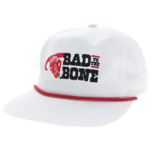Hooey Men's Bad Company Bad To The Bone White Cap